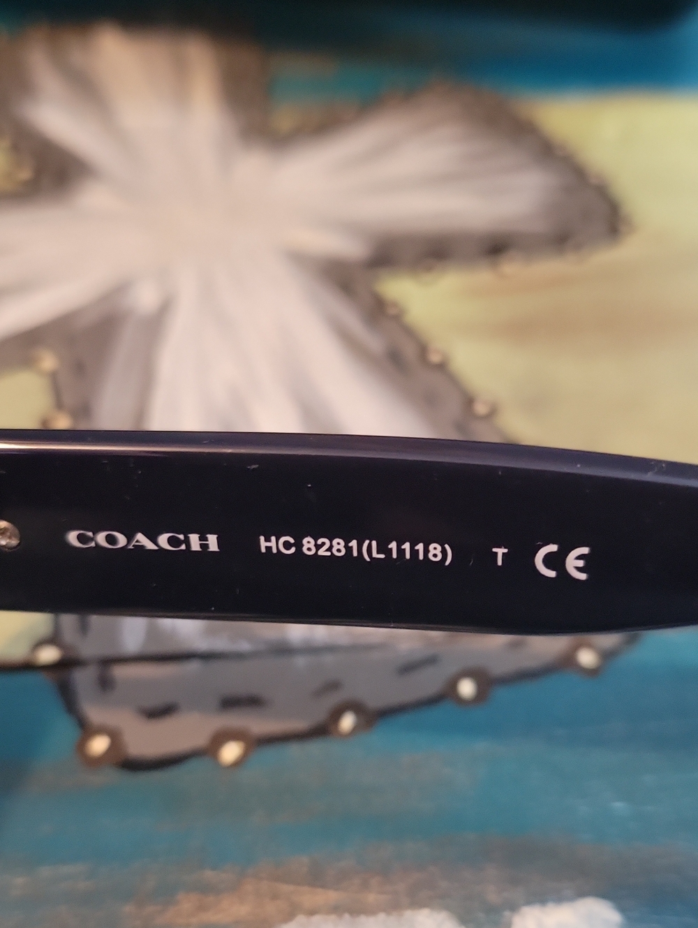 Coach Women's Navy Blue Gradient Oversized Sunglasses - Picture 4 of 8